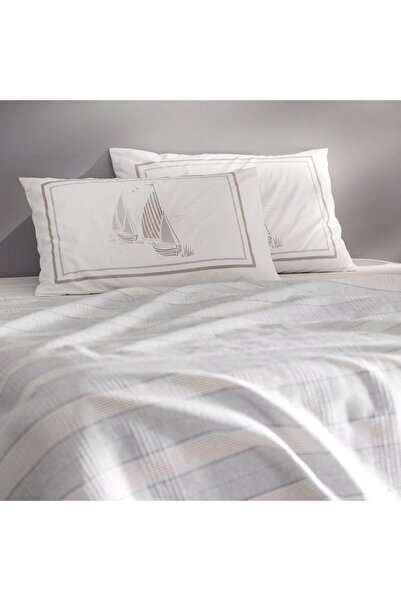 Madame Coco Marc Cotton Doppeltes Ecocell Bedrucktes Piqué-Set - Grau