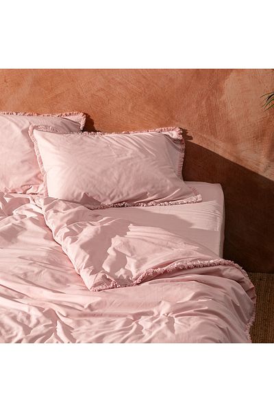 Madame Coco Sona Bettbezug-Set mit Quasten, Kingsize, Puder