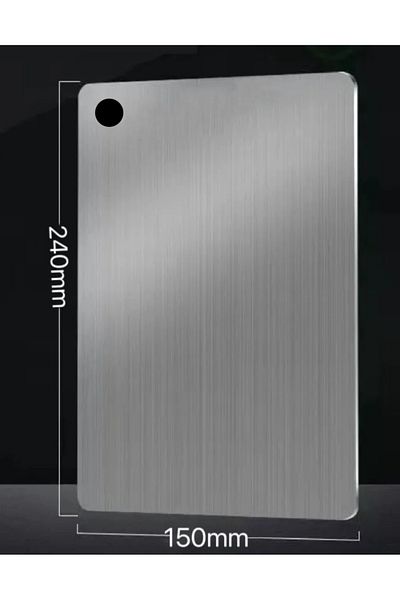 Choice 24x15 cm 5 Size 304 Stainless Steel Thickened Cutting Board Antibacterial Mildew-proof Kneading Doug