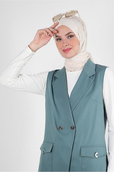 Alvina CROWACE COLLAR POCKET DETAILED VEST 43896