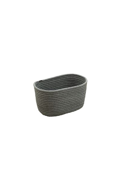 HONEYBEE Space-saving Durable And Lightweight Storage Basket Grey 19 X 15 X 28 Cm