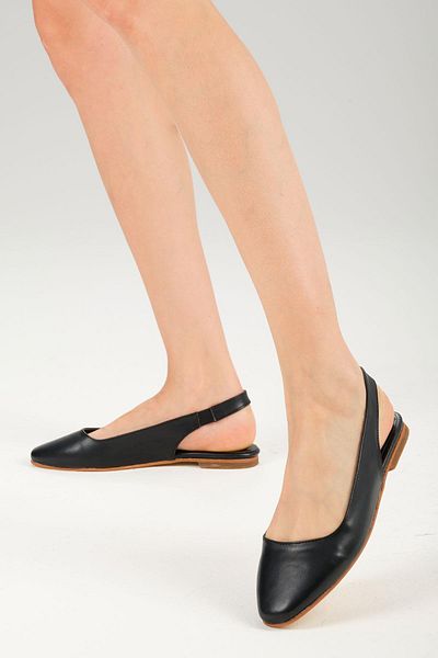 Mio Gusto Pantofi balerini plati pentru damă Ally Black Color