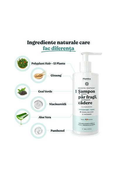 Plantica Biolabs Shampoo for Fragile Hair, Prone to Hair Loss, 200 ml