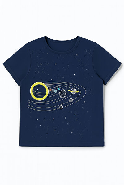 Little Frog Піжамний комплект для хлопчика в шортах «Робот-космонавт»