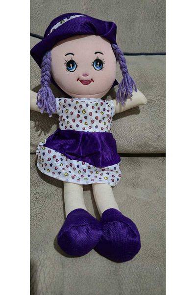 OMZ Purple Toy Cloth Doll Very Realistic Doll Boy Doll Toy Girl Doll Toy with Heart 50 cm