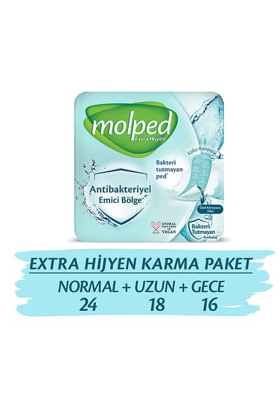 Molped Extra Hygiene Super Economical Mixed Package 58 Pieces