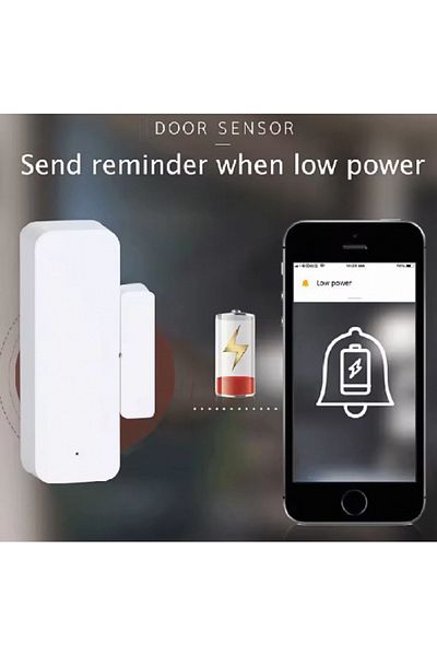 Choice D06 Tuya Smart WiFi Door Sensor Door Open/Closed Detector Home Alarm Security Protection Smart Life