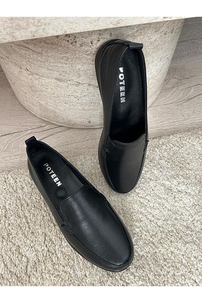 POTEEN Дамски обувки Ptn Leather Daily Casual Loafers