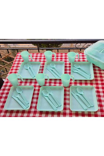 Lider MAGNESİA 32 Piece Picnic Set for 6 People