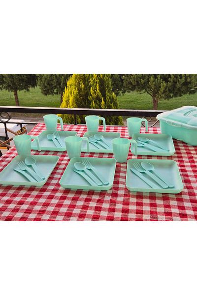 Lider MAGNESİA 32 Piece Picnic Set for 6 People