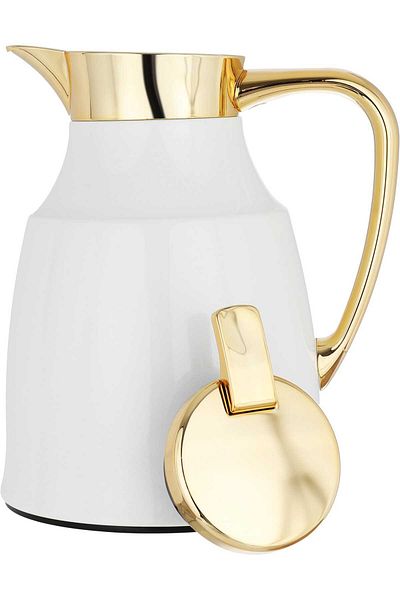Alsaif Gallery Diriyah Thermos White Pearly Gold 0.5 Liter