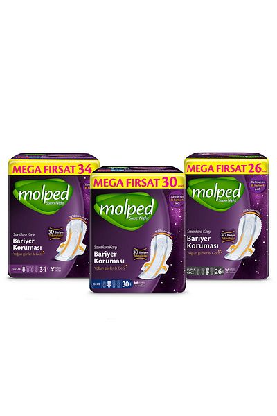 Molped Supernight Hygienic Pad Karma Mega Opportunity Package 90 Pieces