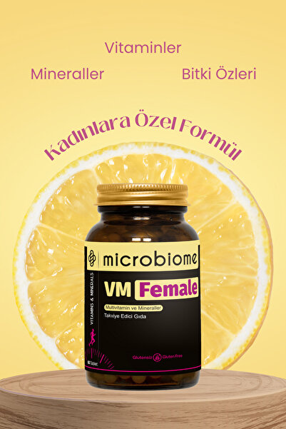 Microbiome Vm Female – Kadınlara Özel Multivitamin & Mineral Desteği 30 Tablet