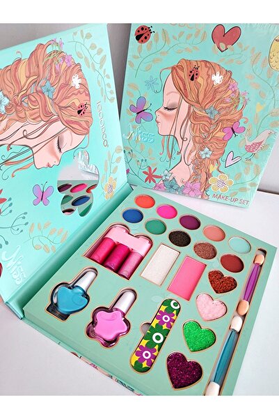 YerliToptan Kız Çocuk Makyaj Seti – Büyük Miss Make-Up Paleti