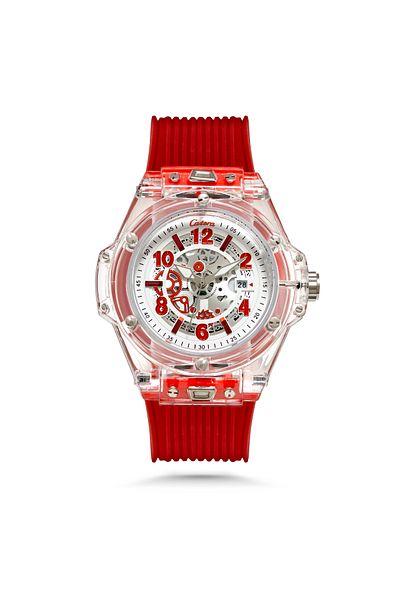 catera Men's watch, red, Rebel