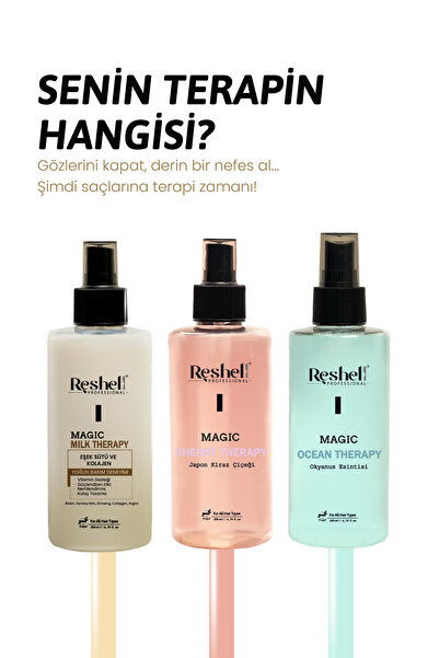 Reshell Saç Bakım Sütü Magic Milk Therapy Kolajen Ve Eşek Sütü Desteği 200 ml