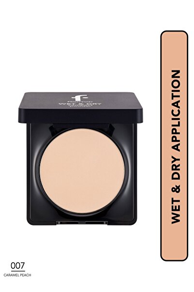 Flormar بودرة كريمية رطبة وجافة - بودرة مضغوطة رطبة وجافة - 007 كراميل خوخ -8682536053730