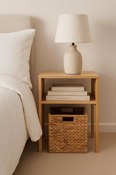 Arma House 1 Piece Foldable Bohemian Natural Wicker Basket Box Organizer & Organizer (32X33X32 cm)