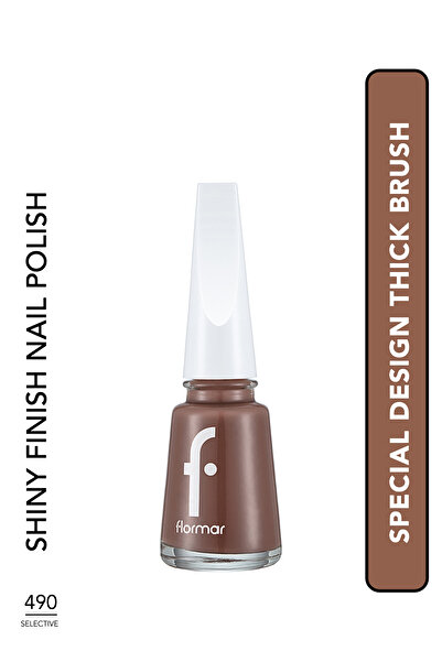 Flormar طلاء أظافر نيو فورمولا ماكسي براش، 490 انتقائي