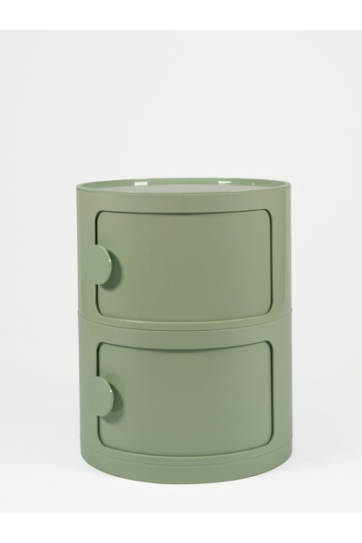 Aryaco Kids Flow 2 Çekmeceli Çocuk Komodin-Su Yeşili