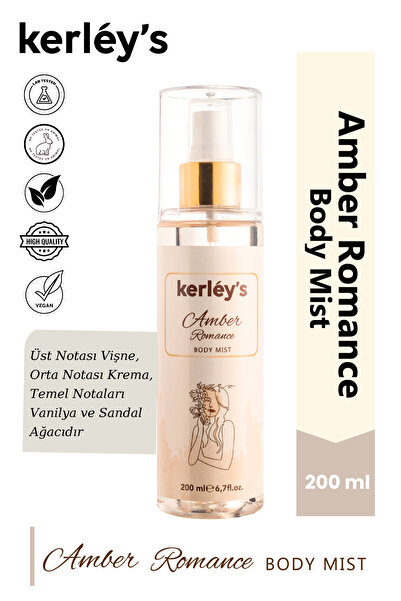 Kerley s Amber Romance Body Mist, Kadın Vücut Spreyi 200 ml