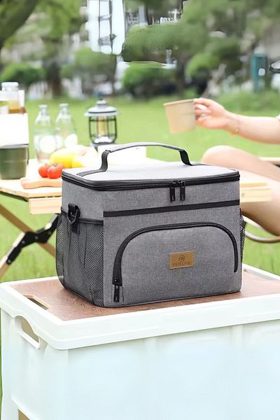 Ecrou Multi-Purpose Food with Heat Preservation, Carrying Bag Gray 14 L