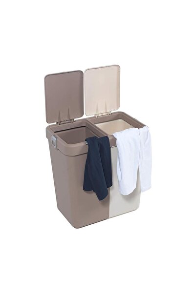 Geseus Motek Çok Amaçlı Çift Bölmeli Kirli Çamaşır Sepeti 80 Litre