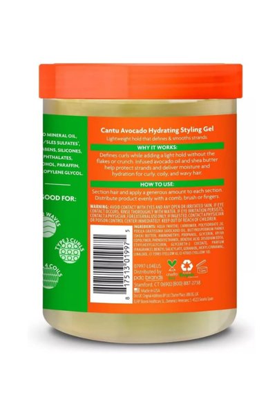 Cantu جل تصفيف الشعر المرطب بالأفوكادو من كانتو 524 جرام