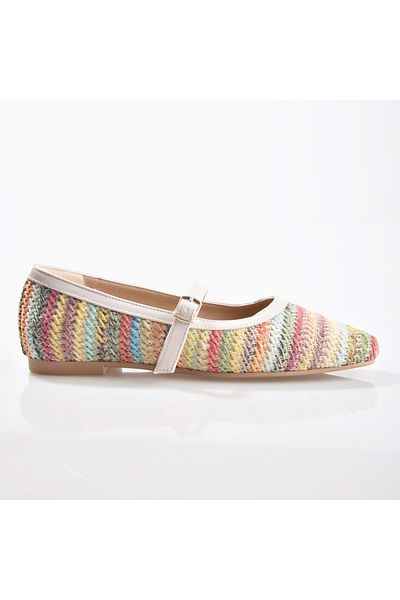 ERDAL KOÇYİĞİT AYAKKABI Ek Park Moda K696 Women's Straw Ballerinas