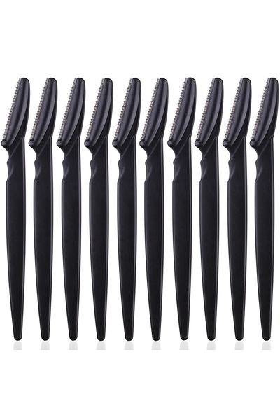 ZXZZS 10pcs Black 3/4/10pcs Eyebrow Trimmer Face Blade Shaver Portable Eye Brow Epilation Hair Removal Saf