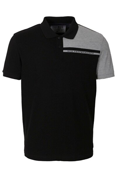 NCS Erkek Polo Yaka Tişört Beyaz %100 Pamuk Slim Fit Ribanalı Kol T-shirt Jea...