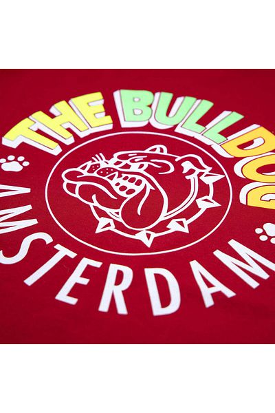 SAFECARE The Bulldog Amsterdam Original Rainbow Logo Red T-shirt Size M