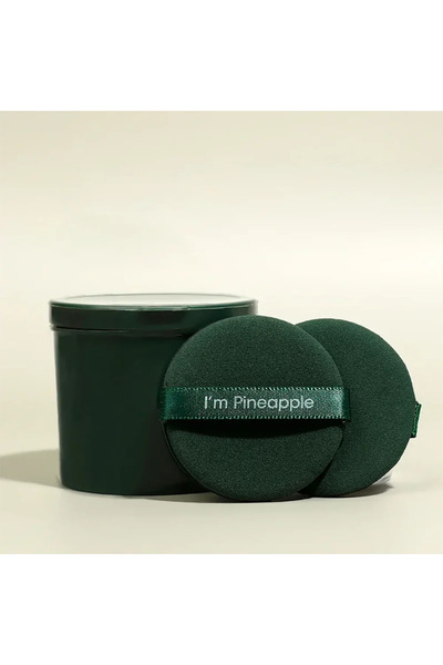 ZXZZS أخضر - 7 قطع من إسفنجة البودرة تمنع تراكم البكتيريا، صندوق تخزين إسفنجة البودرة، تضع المكياج بالتساوي