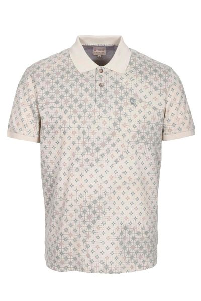 NCS Men's Polo Neck T-Shirt Beige Slim Fit Ribbed Sleeve Cotton Printed T-Shirt Jeans 1252