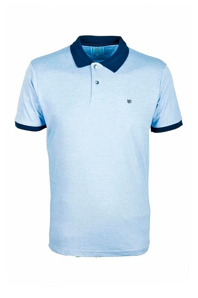 NCS Men's Polo Neck T-Shirt Blue 100% Cotton Slim Fit T-Shirt Jeans 1136