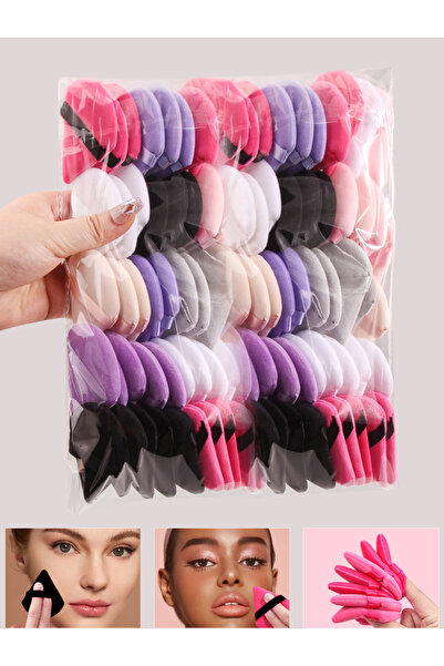 Choice عبوة ألوان عشوائية من قطعتين/100 قطعة من نفخة البودرة المثلثة للبودرة ...