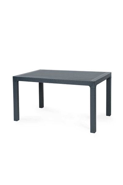 Homelux Arizona table, 140x80x75 cm, anthracite, rattan look