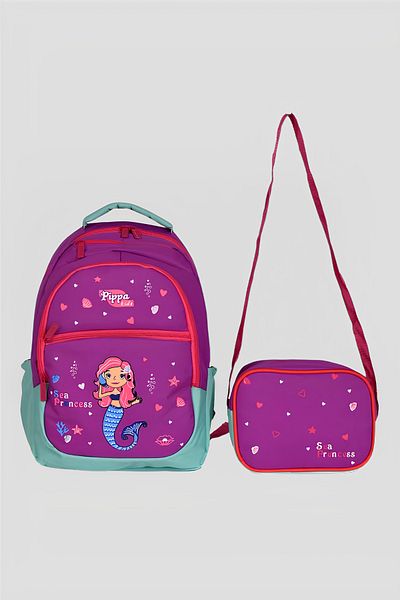 Catwins Set de 2 rucsacuri pentru școală Mermaid Feeding
