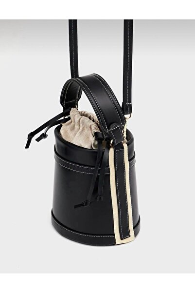 Women's Sewn Bucket Model Crossbody Bag