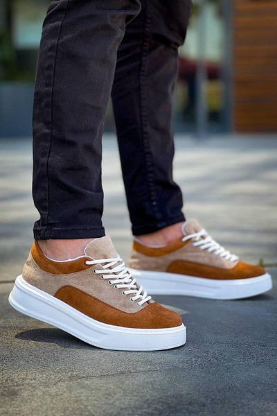 Kuback KB-005 Ανδρικά παπούτσια Casual με κορδόνια Kuback Mink Tan Suede