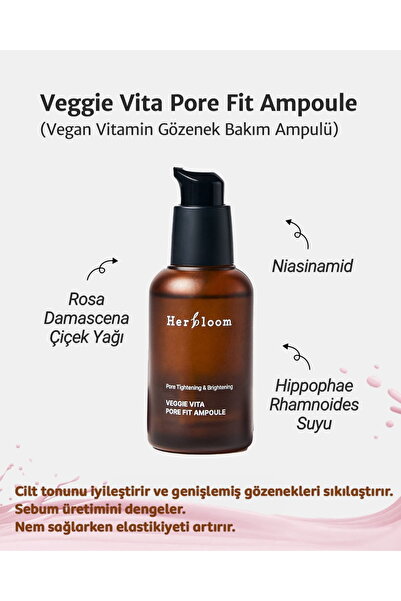 Veggie Vita Pore Fit Ampoule (Vegan Vitamin Gözenek Kapatıcı Bakım Ampulü)