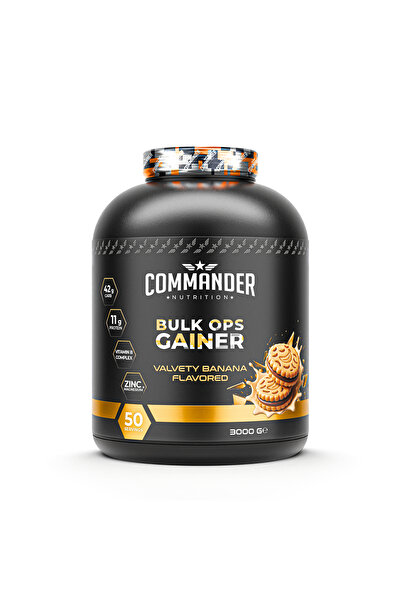 Commander Nutrition Bulk Ops Gainer - Velvety Banana Karbonhidrat Tozu 3000g (50 SERVİS)