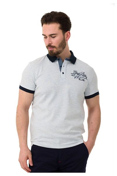 Cipo & Baxx Ανδρικό μπλουζάκι Ct767 Written Polo Neck