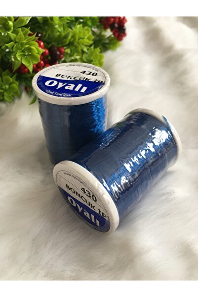 OYALI Oyalı Boncuk Sarma İpi parlak 50gr Gece Mavi