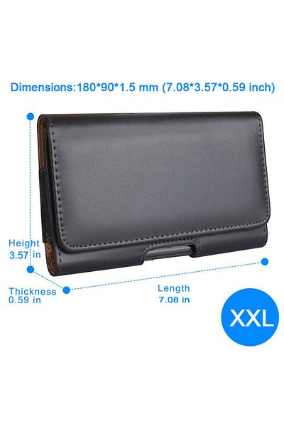 Choice Xxl 4.0 - 7.2 Inch Cell Phone Belt Clip Holster Pouch For Iphone 15 14 Pro Max Samsung S24 S23 Ultra