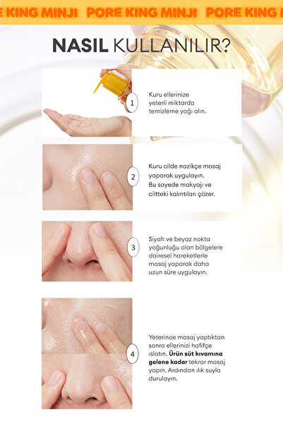 Missha Gözenek Arındıran & Siyah Nokta Karşıtı Temizleme Yağı A'PIEU Pore King Minji Cleansing Oil