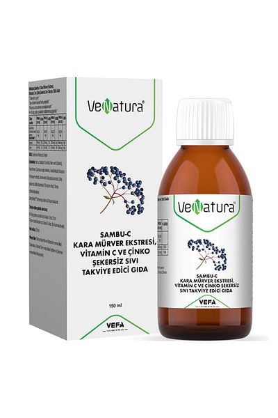 VeNatura Sambu-C Black Elderberry Extract Food Supplement 150 ml