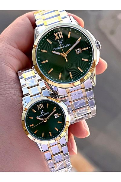 Daniel Klein At Wrist.1.531 - 30 m Water Resistant with Steel Cord, Couple Watch and Special Design Wristwatch Set