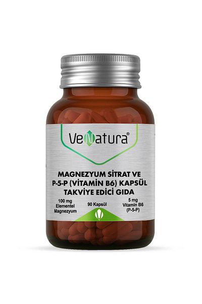 VeNatura Magnesium Citrate and P-5-P Vitamin B6 90 Capsules