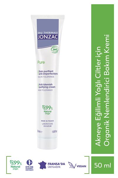 Eau Thermale Jonzac كريم العناية المرطب العضوي للبشرة الدهنية المعرضة لحب الشباب 50 مل